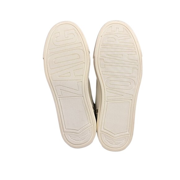 Zadig & Voltaire ZV1747 High Flash High-Top Sneakers Silver - Picture 14 of 16